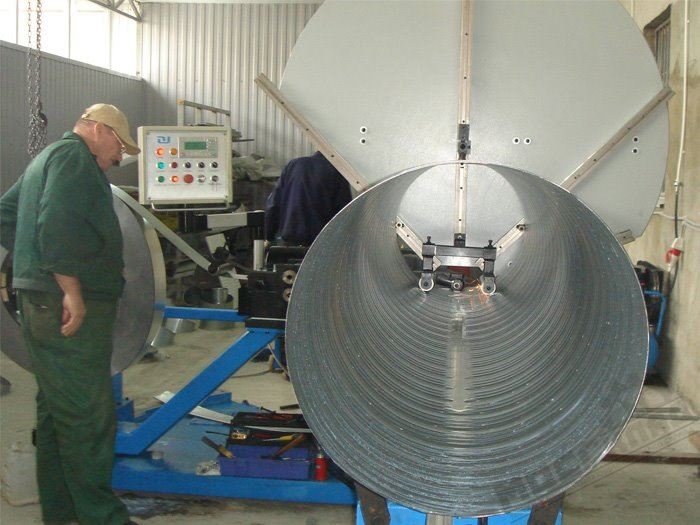 Спирально навивной станок SBTF-1500 со слиторным ножом — фото 5
