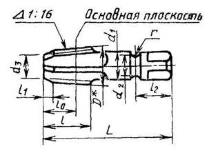 Метчик К  1"(NPT) Р6АМ5 конический дюймовый м/р. (11.5 ниток/дюйм) "TLX" (cnic66531)